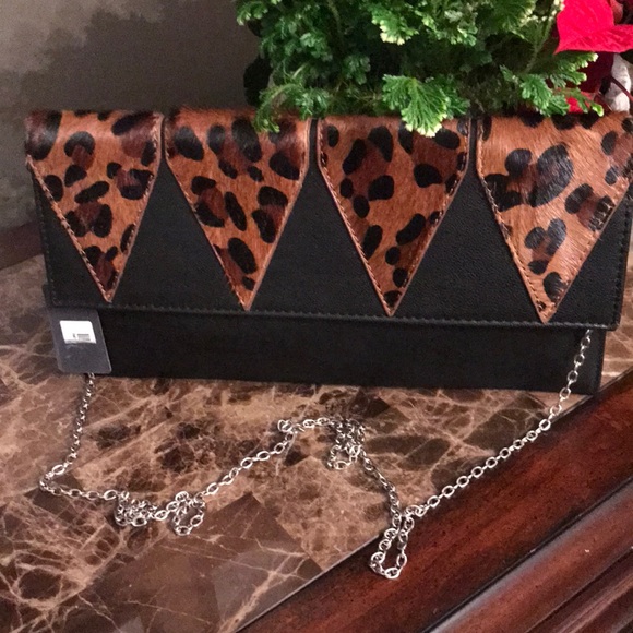 🆕 Beautiful black leather clutch/crossbody - Picture 3 of 6